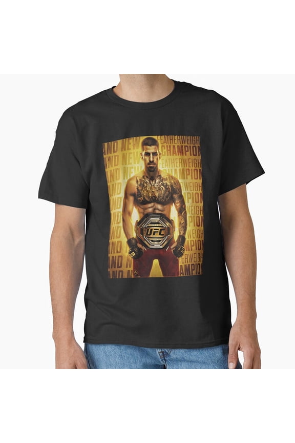Ilia Topuria Retro MMA Fighter Classic Tribute Bold Graphic Unisex T-Shirt, up to size 5XL