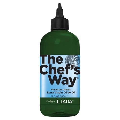 Iliada The Chefs Way Greek Extra Virgin Olive Oil 500ml, British Import (Pack of 2)