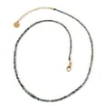 thumbnail image 1 of ILIANA AAAA Alexandrite Round Beads 18K Yellow Chunky Solid Real Gold Jewelry Beaded Necklace for Women Jewelry Size 18" Ct 27.06 Birthday Christmas Gifts for Women, 1 of 7