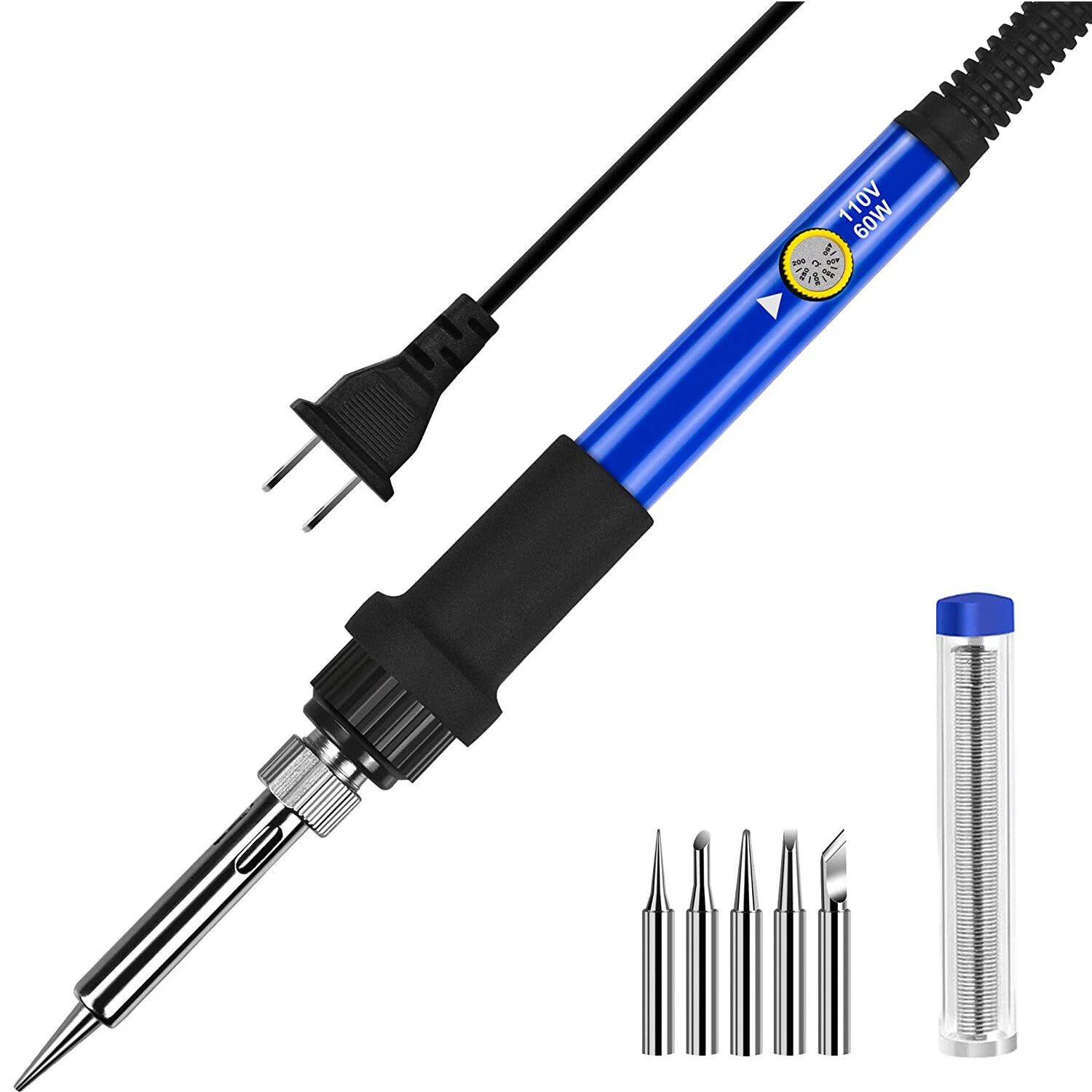 Ilibilib 60W Soldering Iron Kit Gun Electric Heat Pencil Solder Tool 110V
