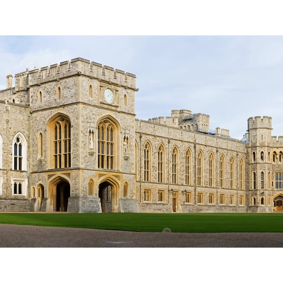 Iliff Windsor Castle Upper Ward Quadrangle Panorama Photo Extra Large XL Wall Art Poster Print