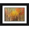 thumbnail image 1 of Iliina, Tatiana 14x11 Black Ornate Wood Framed with Double Matting Museum Art Print Titled - Tangled Colors, 1 of 4