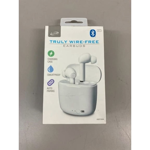 Ilive Truly Wire-Free Earbuds (Iaebt300W) - White - Brand New