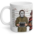 thumbnail image 1 of Ill Be There For You Mug, Friends Horror Villains, Funny Halloween Mug, Jason Freddy Michael Myers IT Slasher Mug, Masked Killers, Halloween Coffee Mug (11 Ounces), 1 of 9