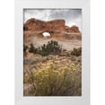 thumbnail image 1 of Illg, Cathy and Gordon 13x18 White Modern Wood Framed Museum Art Print Titled - USA, Utah, Arches NP Scenic of Tunnel Arch, 1 of 4