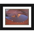 thumbnail image 1 of Illg, Cathy and Gordon 14x11 Black Ornate Wood Framed with Double Matting Museum Art Print Titled - UT, Arches NP Rain puddle reflections, 1 of 4