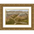 thumbnail image 1 of Illg, Cathy and Gordon 14x11 Gold Ornate Wood Framed with Double Matting Museum Art Print Titled - South Dakota, Badlands NP Wilderness landscape, 1 of 4