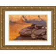 thumbnail image 1 of Illg, Cathy and Gordon 18x13 Gold Ornate Wood Framed with Double Matting Museum Art Print Titled - Utah, Dead Horse Point SP Sunrise on canyon, 1 of 4
