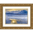 thumbnail image 1 of Illg, Cathy and Gordon 24x17 Gold Ornate Wood Framed with Double Matting Museum Art Print Titled - AK, Chilkat Snowy scenic along the Chilkat River, 1 of 4