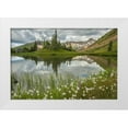 thumbnail image 1 of Illg, Cathy and Gordon 32x23 White Modern Wood Framed Museum Art Print Titled - Colorado Paradise Divide and pond reflection, 1 of 4