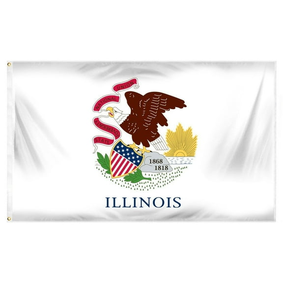 Illinois  2' x 3' Indoor Polyester Flag