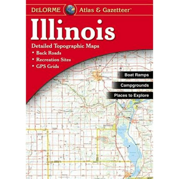 Pre-Owned Illinois Atlas and Gazetteer (Paperback) 9780899333212