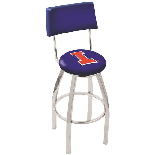 NCAA Swivel Stool by Holland Bar Stool, Fighting Illini - 30 Inches L8C4