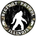 thumbnail image 1 of Illinois Bigfoot Patrol Decorative Car Truck Decal Window Sticker Vinyl Die-Cut Vacation Travel Souvenir X-File Unexplained Mysteries Space Ship UFO Flying Saucer Cryptid Sasquatch, 1 of 2