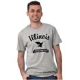 thumbnail image 1 of Illinois Cute Bald Eagle Souvenir Plus Size Crewneck Graphic Tee Shirt Brisco Brands 4X, 1 of 3