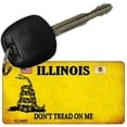 thumbnail image 1 of Illinois Dont Tread On Me Novelty Metal Key Chain KC-8845 3" x 1.5" Key Chain (KC), 1 of 1