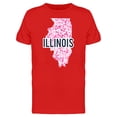 thumbnail image 1 of Illinois Dotted Map Ts Tee Men's -Image by Shutterstock, 1 of 2