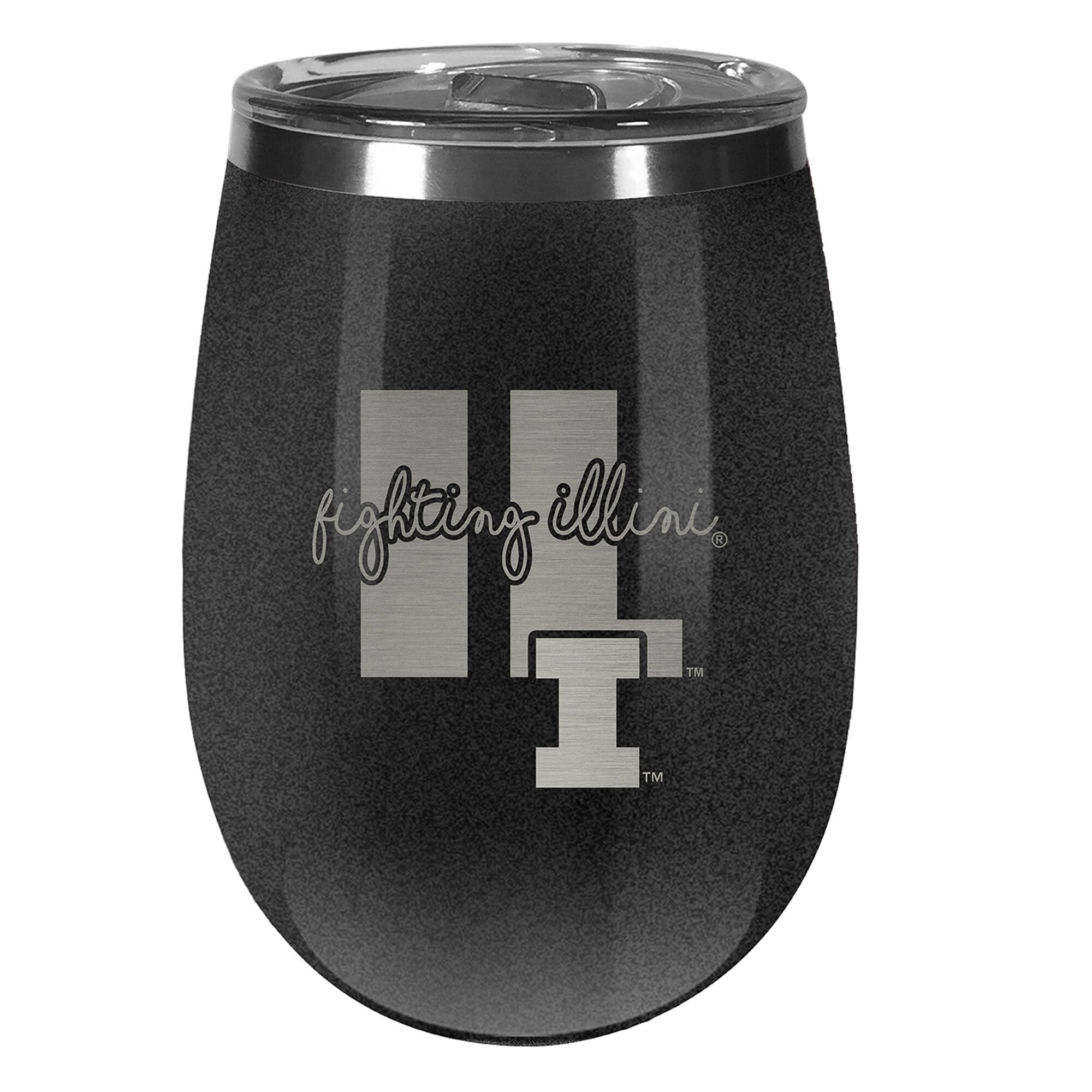 Illinois Fighting Illini 10oz. Onyx Wine Tumbler