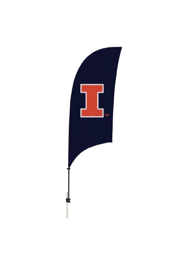 Illinois Fighting Illini 7.5' Razor Feather Stake Flag
