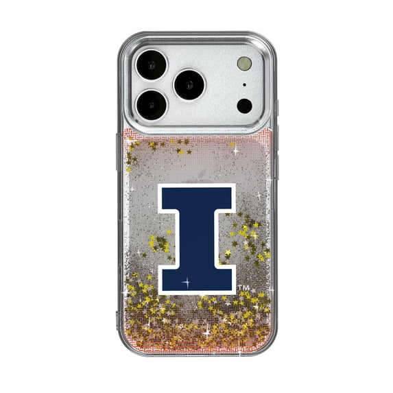 Illinois Fighting Illini Linen Logo iPhone Glitter Case