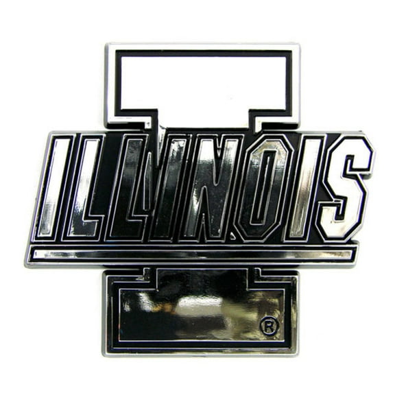 Illinois Fighting Illini Official NCAA Silver Auto Emblem by Team Promark 023220