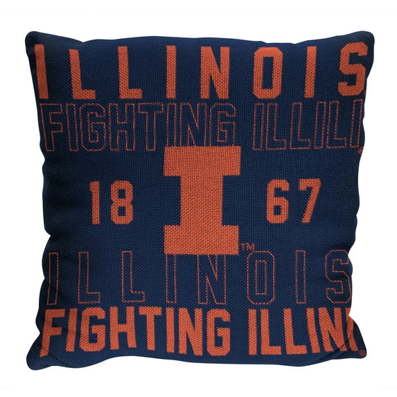 The Northwest Group Illinois Fighting Illini 20" x 20" Stacked Pillow