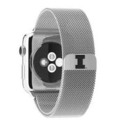 Illinois Fighting Illini Stainless Steel Band for Apple Watch - 42mm