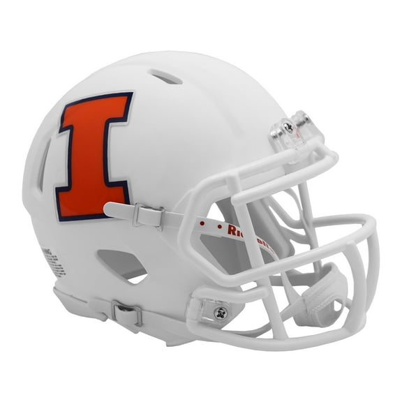 Illinois Fighting Illini White Riddell NCAA Speed Mini Helmet