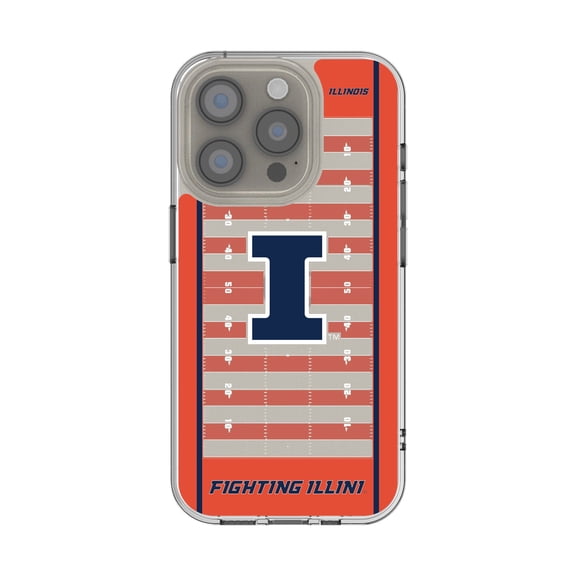 Illinois Fighting Illini iPhone Field Design Clear Case