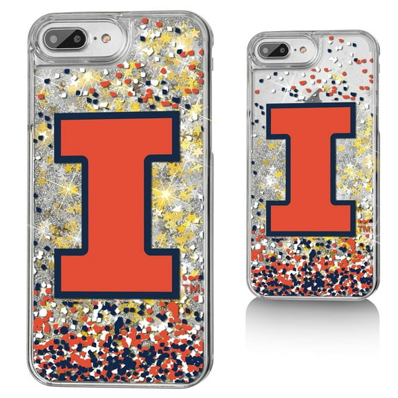 Illinois Fighting Illini iPhone Glitter Confetti Design Case