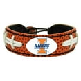 thumbnail image 1 of Illinois Fighting NCAA Illini Classic Football Leather Bracelet, 1 of 1