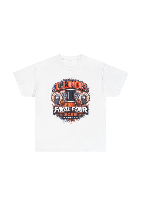 Illinois Final Four 2026 Shirt – Indianapolis March Madness Illini Basketball Graphic Tee