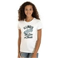 thumbnail image 1 of Illinois Give A Shuck Funny IL Corn Womens Fitted Plus Size Graphic Tee Brisco Brands 2X, 1 of 5