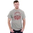 thumbnail image 1 of Illinois IL Student Campus Pride Men's Graphic T Shirt Tees Brisco Brands S, 1 of 4
