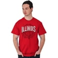 thumbnail image 1 of Illinois IL Student Campus Pride Men's Graphic T Shirt Tees Brisco Brands S, 1 of 6