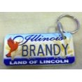 thumbnail image 1 of Illinois Land of Lincoln "Brandy" Keychain, Key Holder, Key Ring New, 1 of 1