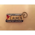 thumbnail image 1 of Illinois Land of Lincoln Lauren Keychain Key Holder Key Ring New, 1 of 1