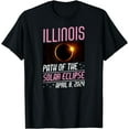 thumbnail image 1 of Illinois Path Of The Solar Eclipse April 8 2024 Souvenir T-Shirt, 1 of 3