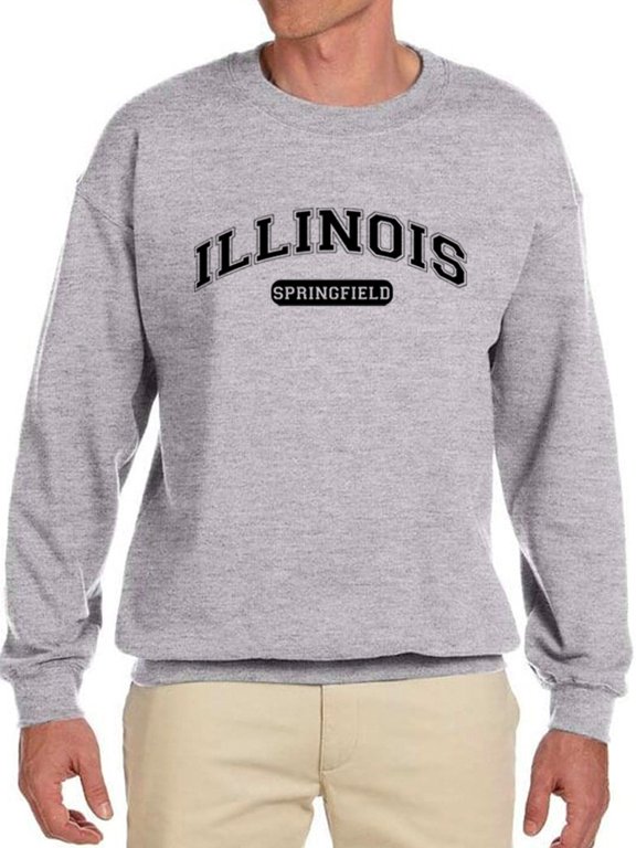 Illinois, Springfield Men Sweatshirt, Male Small