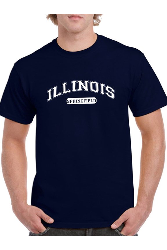 Illinois Springfield Men T-Shirt, Male Small