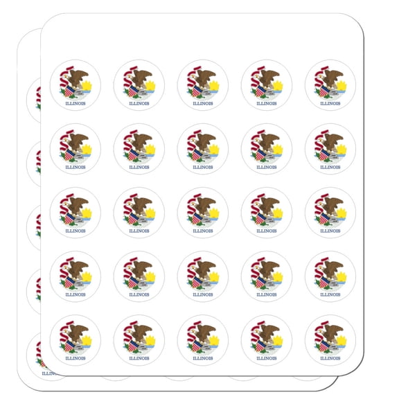 Illinois State Flag Planner Calendar Scrapbooking Crafting Stickers