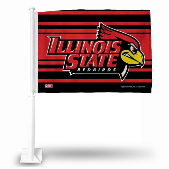 Illinois State NCAA Redbirds 14x19 Double Sided Window Mount Car Flag
