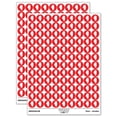 thumbnail image 1 of Illinois State Silhouette 200+ Round Stickers - Red - Matte Finish - 0.50" Size, 1 of 3