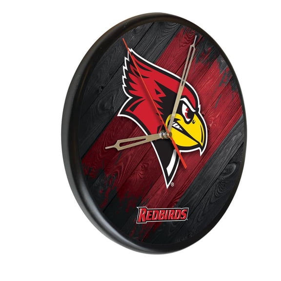 Illinois State University 13" Solid Wood Clock