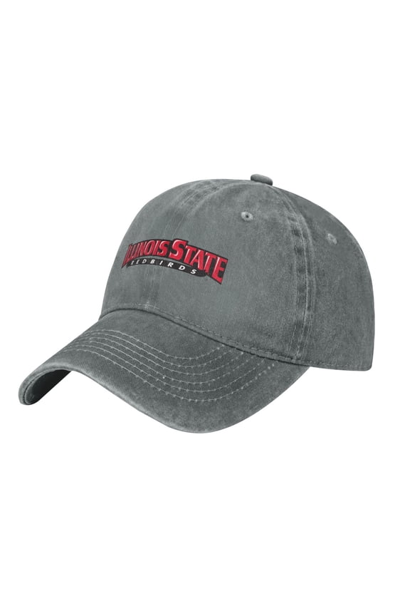 Illinois State University Logo Hat Adjustable Baseball Cap Cotton Cowboy Hat, Fashionable For Man Woman