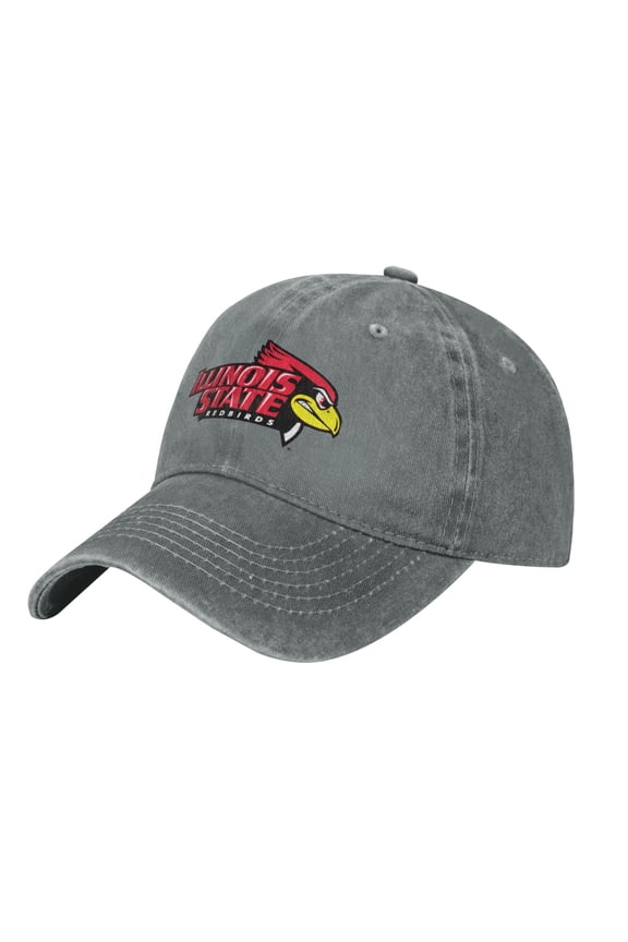 Illinois State University Logo Hat Adjustable Baseball Cap Cotton Cowboy Hat, Fashionable For Man Woman
