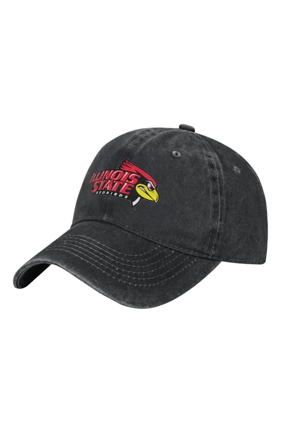Illinois State University Logo Hat Adjustable Baseball Cap Cotton Cowboy Hat, Fashionable For Man Woman