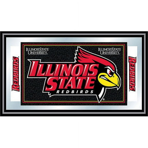 Illinois State University Logo and Mascot Framed Mirror