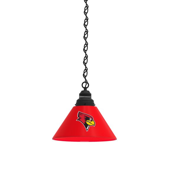 Illinois State University Pendant Light with Black Fixture