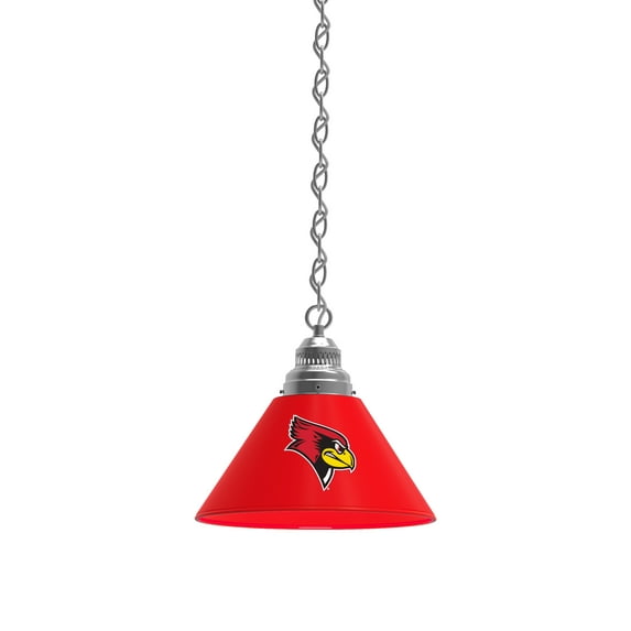 Illinois State University Pendant Light with Chrome FIxture